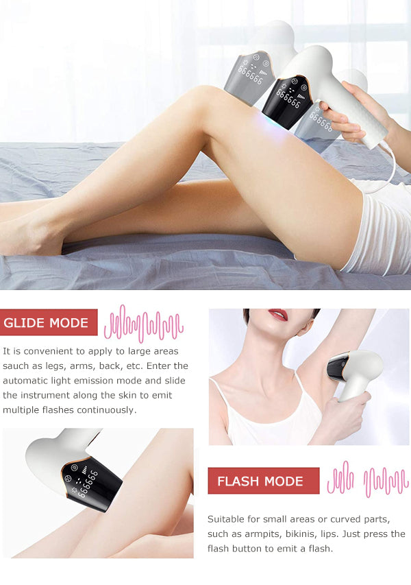 baretiq™ 2 Replaceable Heads At Home IPL laser hair removal-baretiq.com