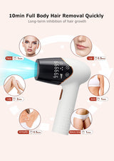 baretiq™ 2 Replaceable Heads At Home IPL laser hair removal-baretiq.com