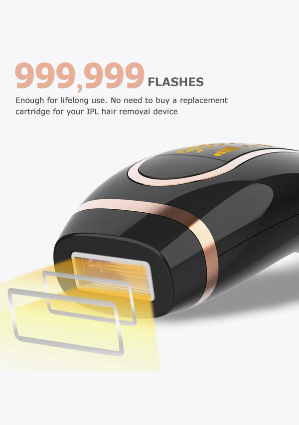 baretiq™ 999999 Flashes At Home IPL laser hair removal-baretiq.com